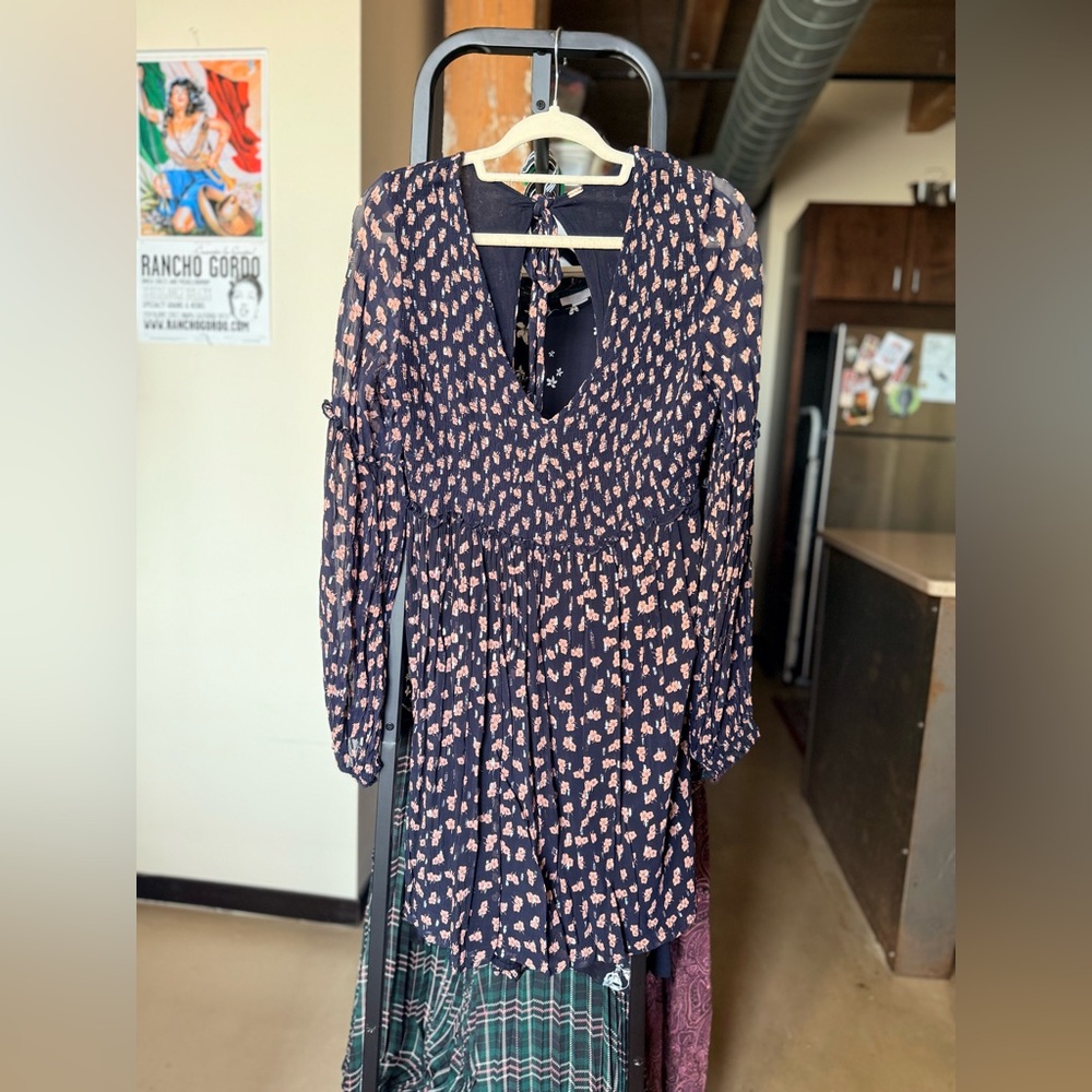 Free People Open Back Mini Dress